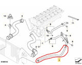 E46 M54 heater hose return coolant hose