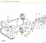 M5x roller bearing tensioner 70mm diameter