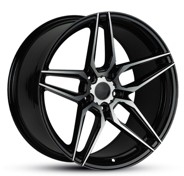 Orbit Panzar 19x8.5 / 9.5 Staggered Gloss Black