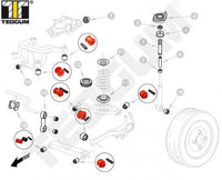 E36 rear subframe and axle kit POLY UPGRADE