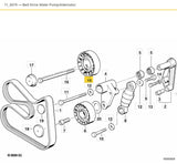M50 M52 M54 roller tensioner 80mm offset