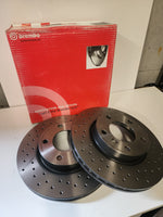 E36 brembo drilled brake rotors 286mm